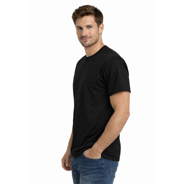 Męska koszulka T-shirt 100% miękka bawełna czarna roz. 3XL